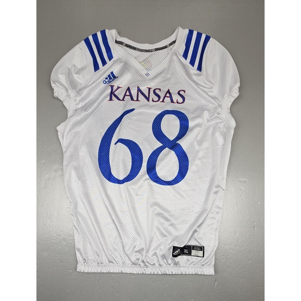 Adidas Kansas KU Jayhawks Practice  Jersey #68‎ Mens XL. Player Issued 2021